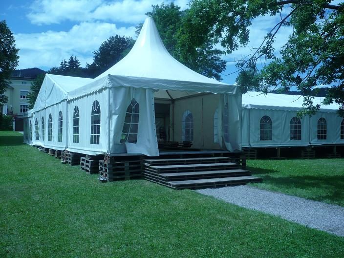 Partyzelt 10m breit: Privathochzeit am Kochelsee (4)