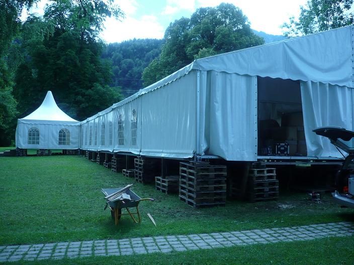 Partyzelt 10m breit: Privathochzeit am Kochelsee (8)