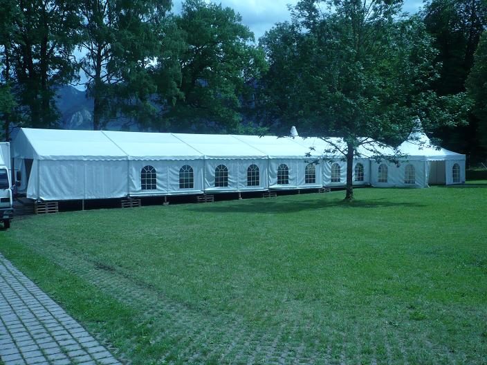 Partyzelt 10m breit: Privathochzeit am Kochelsee (9)