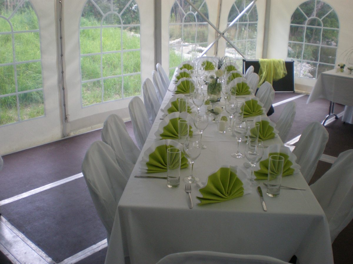 Partyzelt 8m breit: Hochzeit in Uffing 2008 (5)