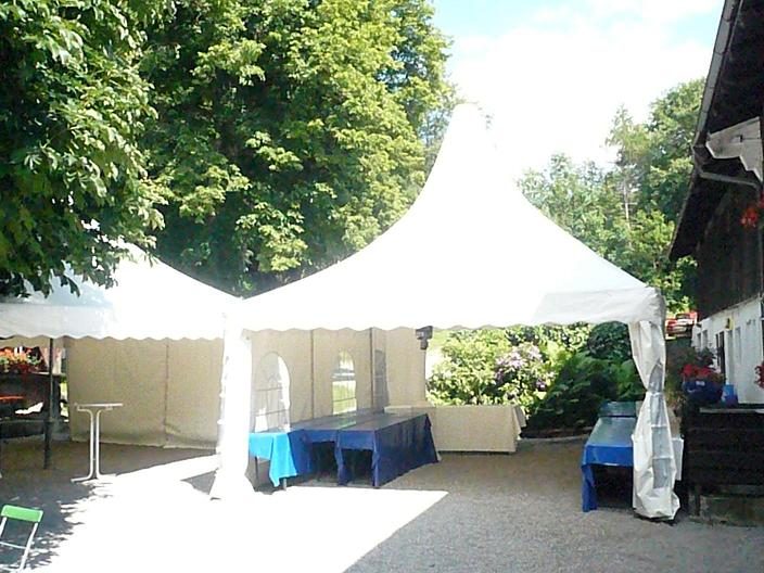 Partyzelt 10m breit: Hochzeit in der Höhlmühle 2009 (1)