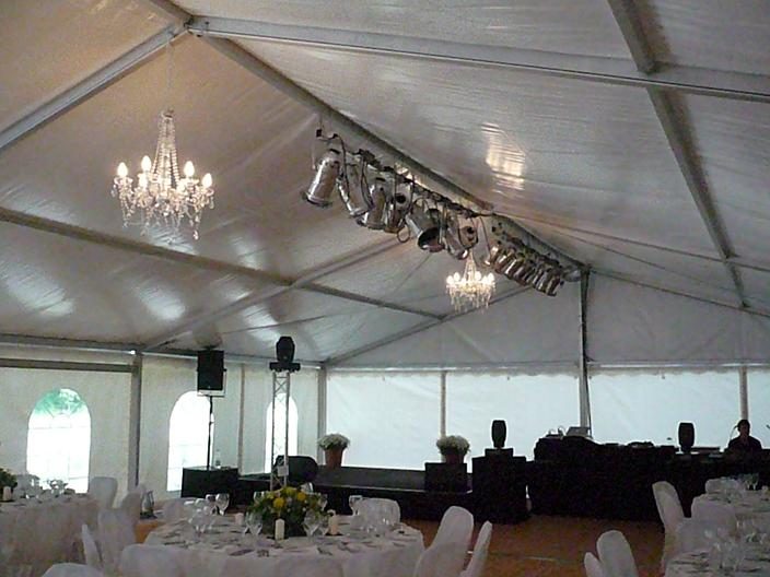 Partyzelt 10m breit: Hochzeit in der Höhlmühle 2009 (11)